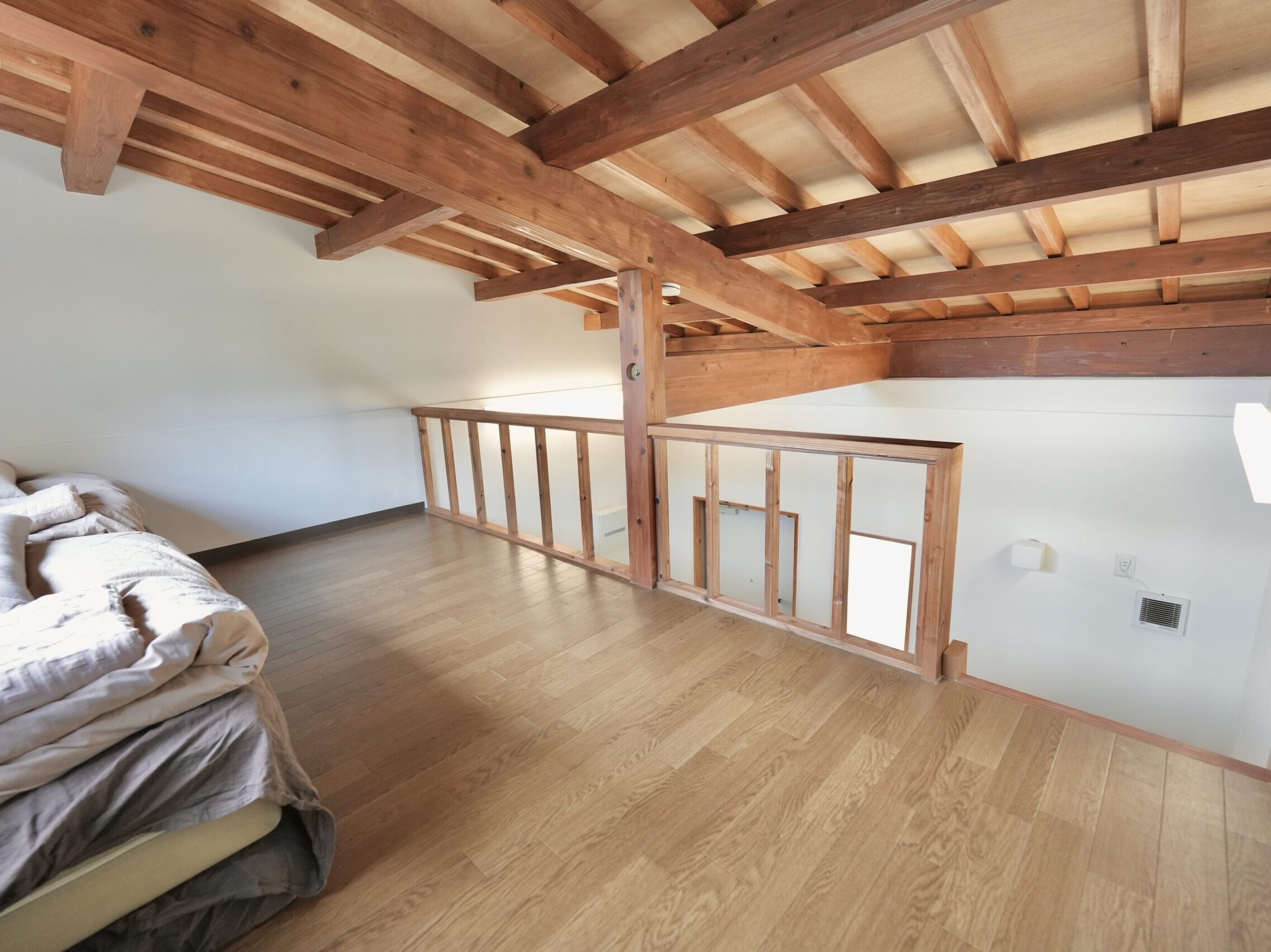 全室ロフト付きのユニークな客室